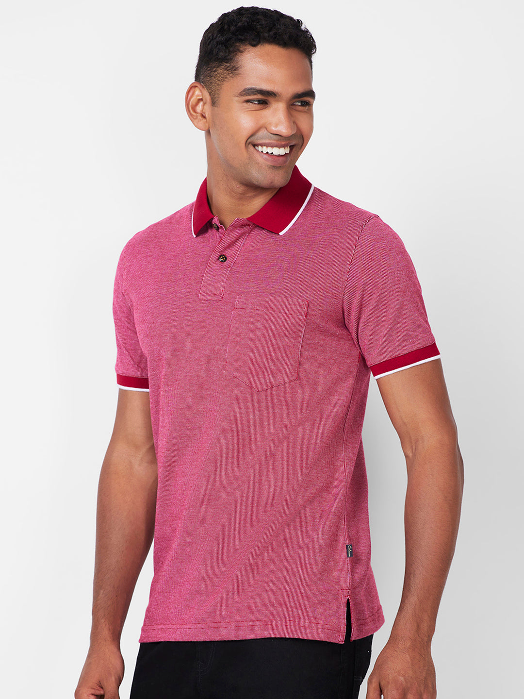 Men’s Contrast Collar Polo T-Shirt - Big & Tall