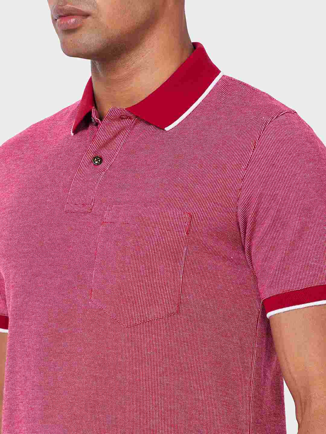 Men’s Contrast Collar Polo T-Shirt - Big & Tall