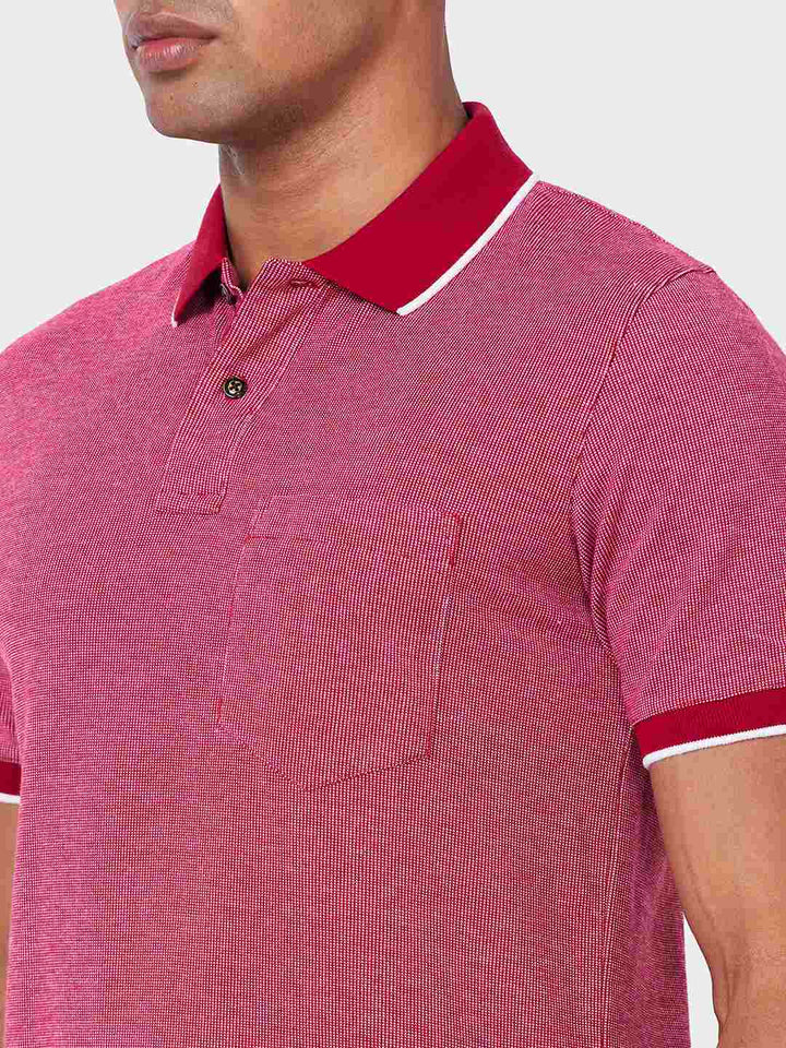 Men’s Contrast Collar Polo T-Shirt - Big & Tall