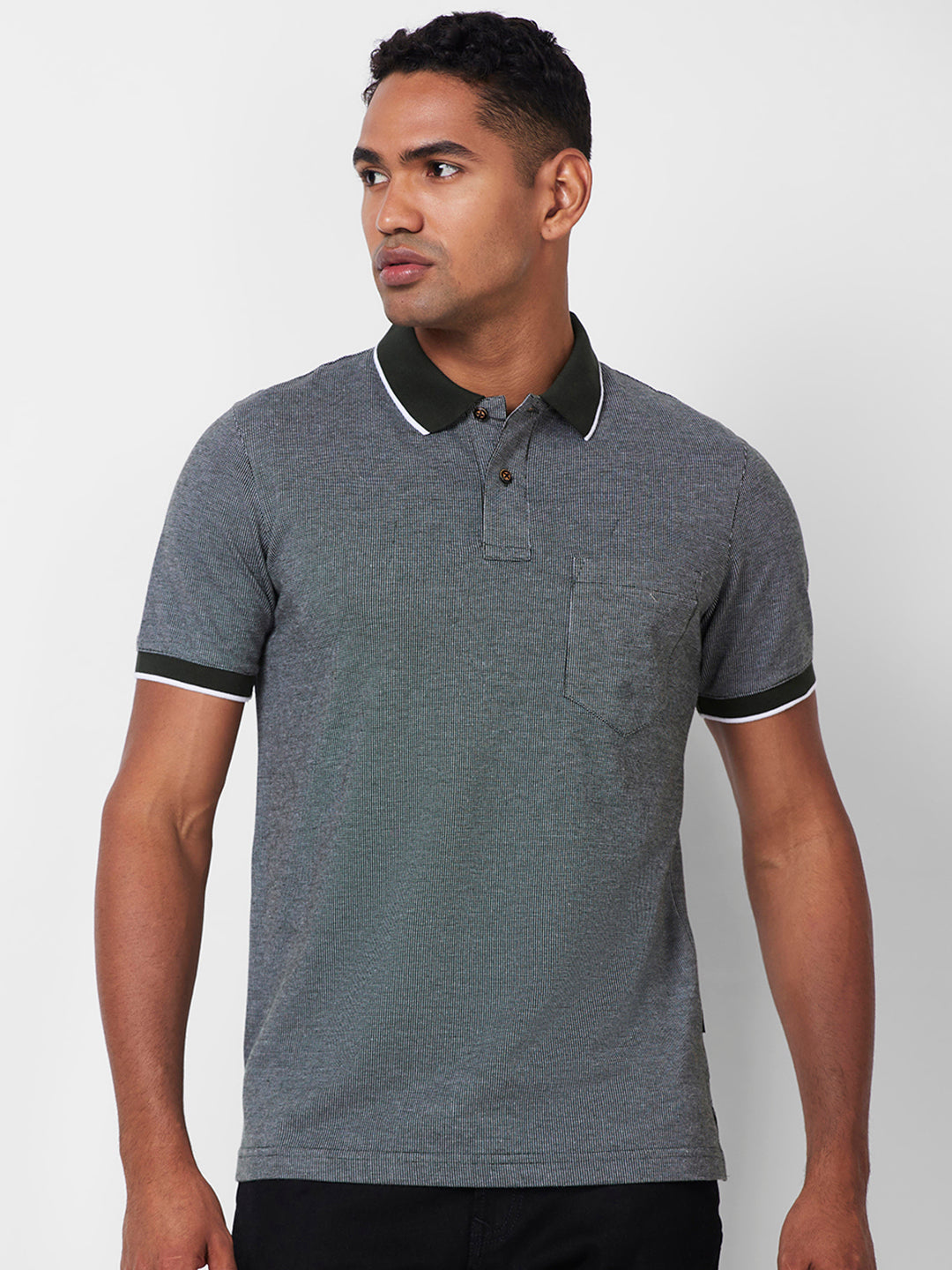 Men’s Contrast Collar Polo T-Shirt - Big & Tall