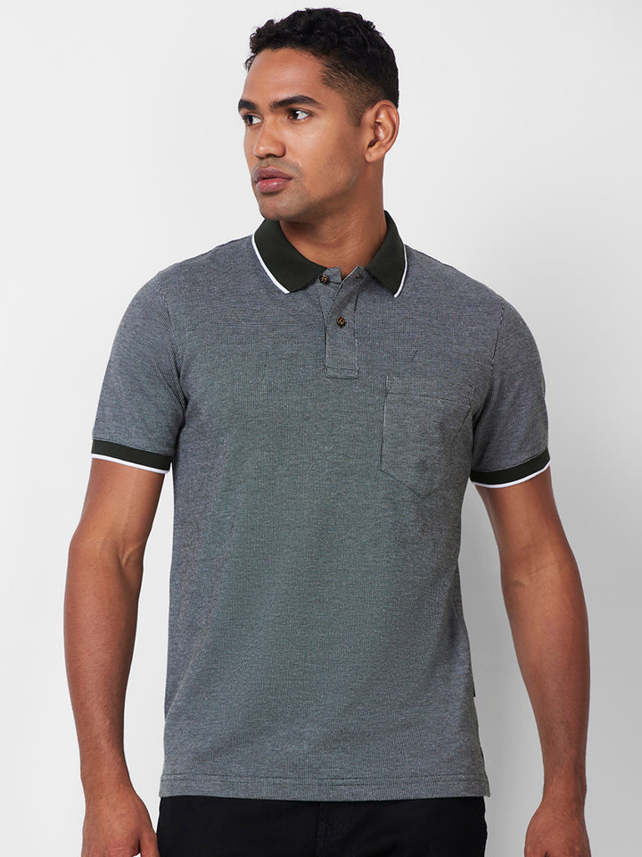 Men’s Contrast Collar Polo T-Shirt - Big & Tall