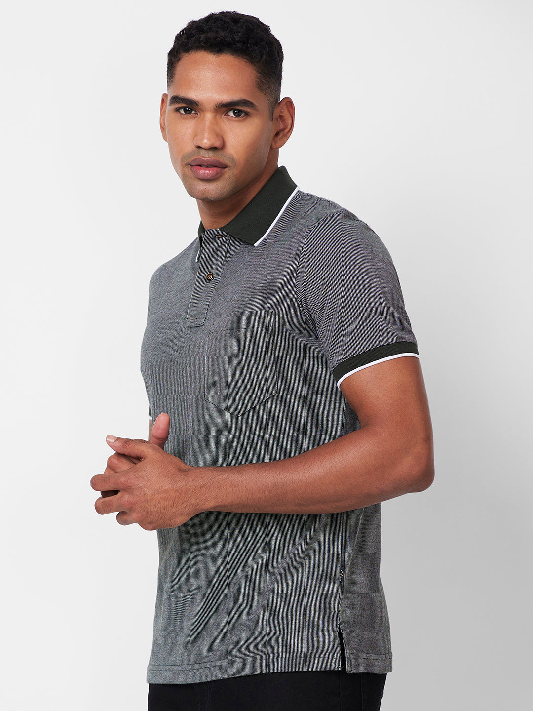 Men’s Contrast Collar Polo T-Shirt - Big & Tall