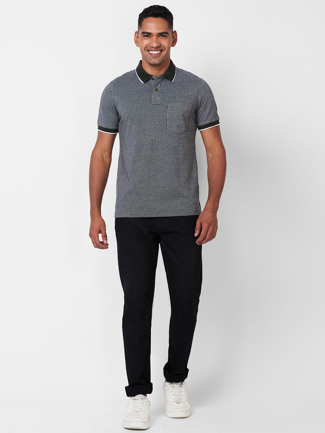 Men’s Contrast Collar Polo T-Shirt - Big & Tall