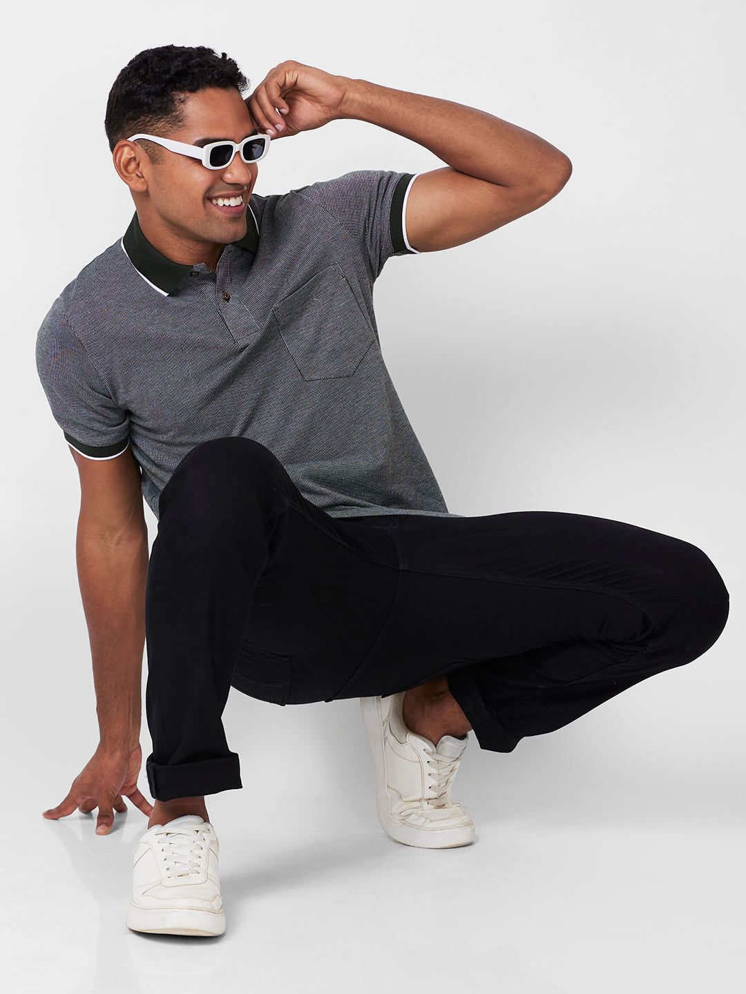 Men’s Contrast Collar Polo T-Shirt - Big & Tall