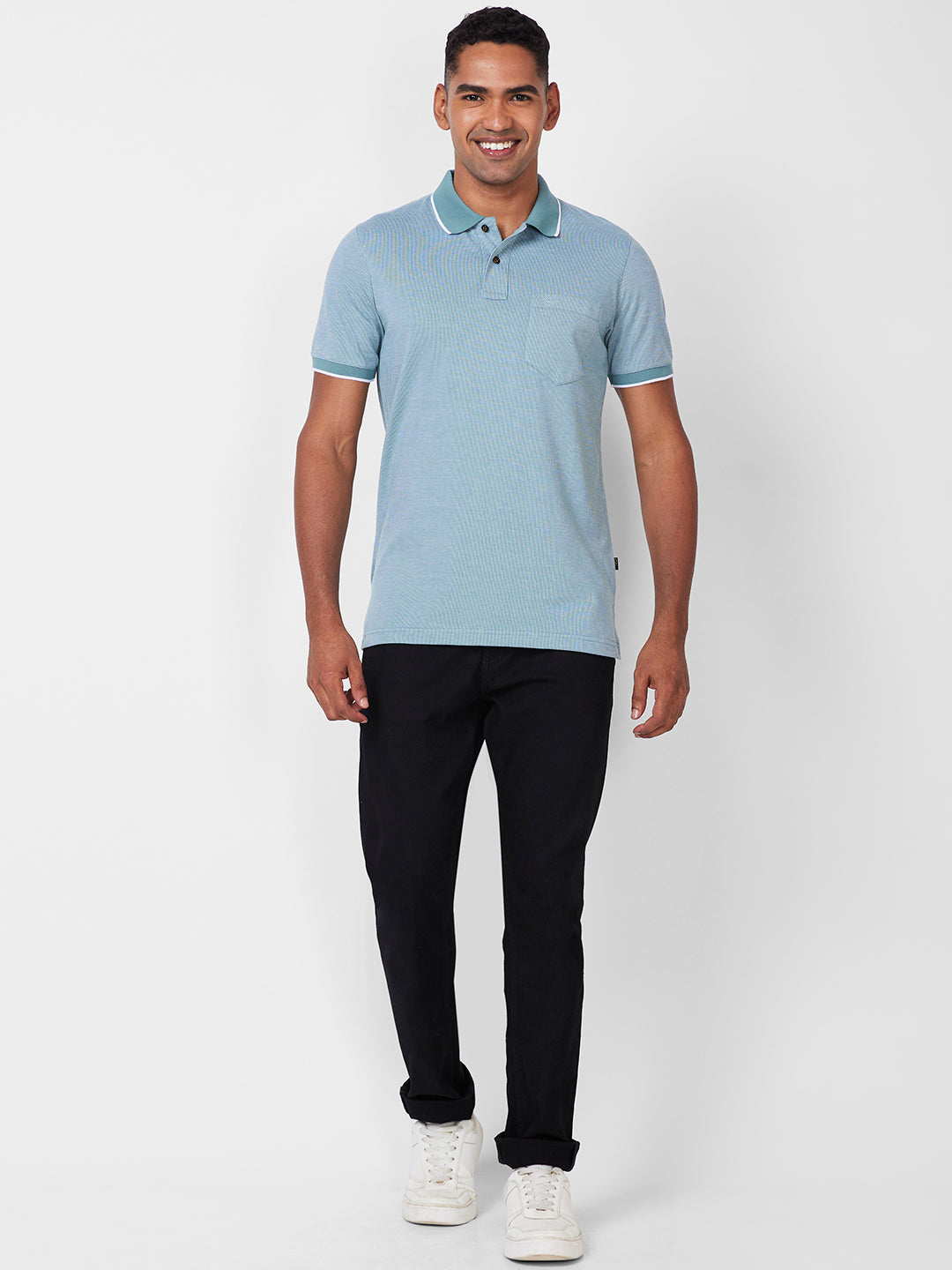 Men’s Contrast Collar Polo T-Shirt - Big & Tall