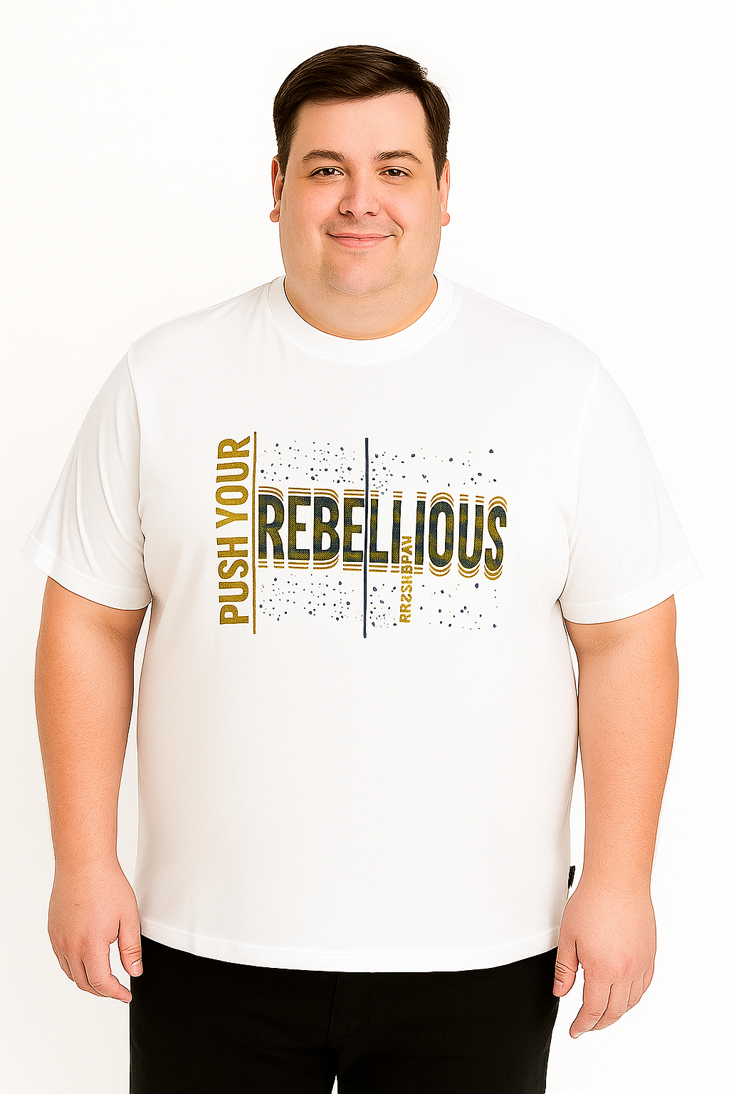 Men’s  Printed Round Neck Tee – “Exploring Wild and Free” Wilderness - Big & Tall