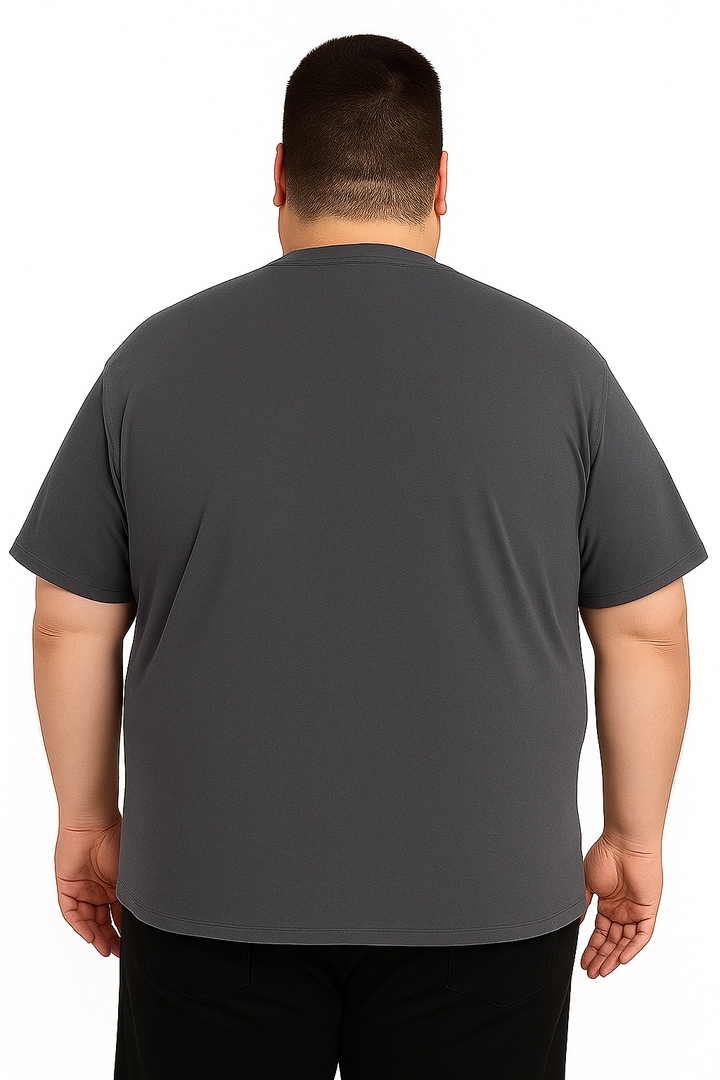 Men’s Printed Round Neck Tee - “Stay Humble” - Big & Tall