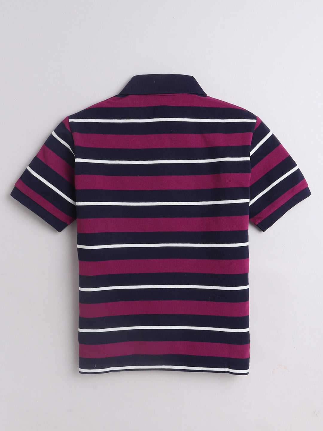 Boys Striped Polo T-Shirt – Cotton Blend Kids Wear