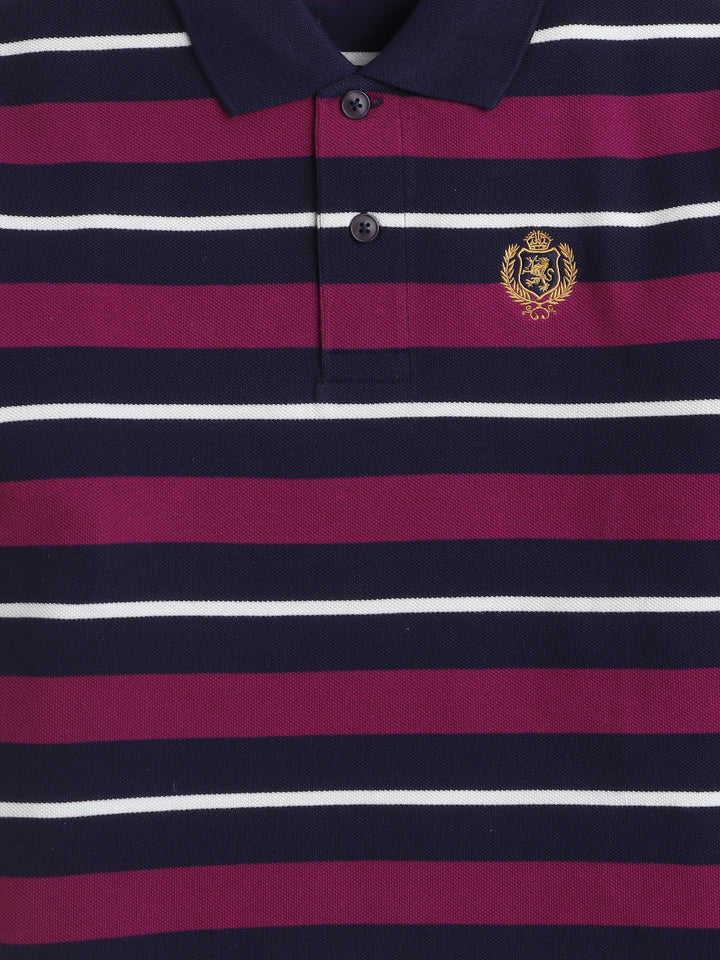Boys Striped Polo T-Shirt – Cotton Blend Kids Wear