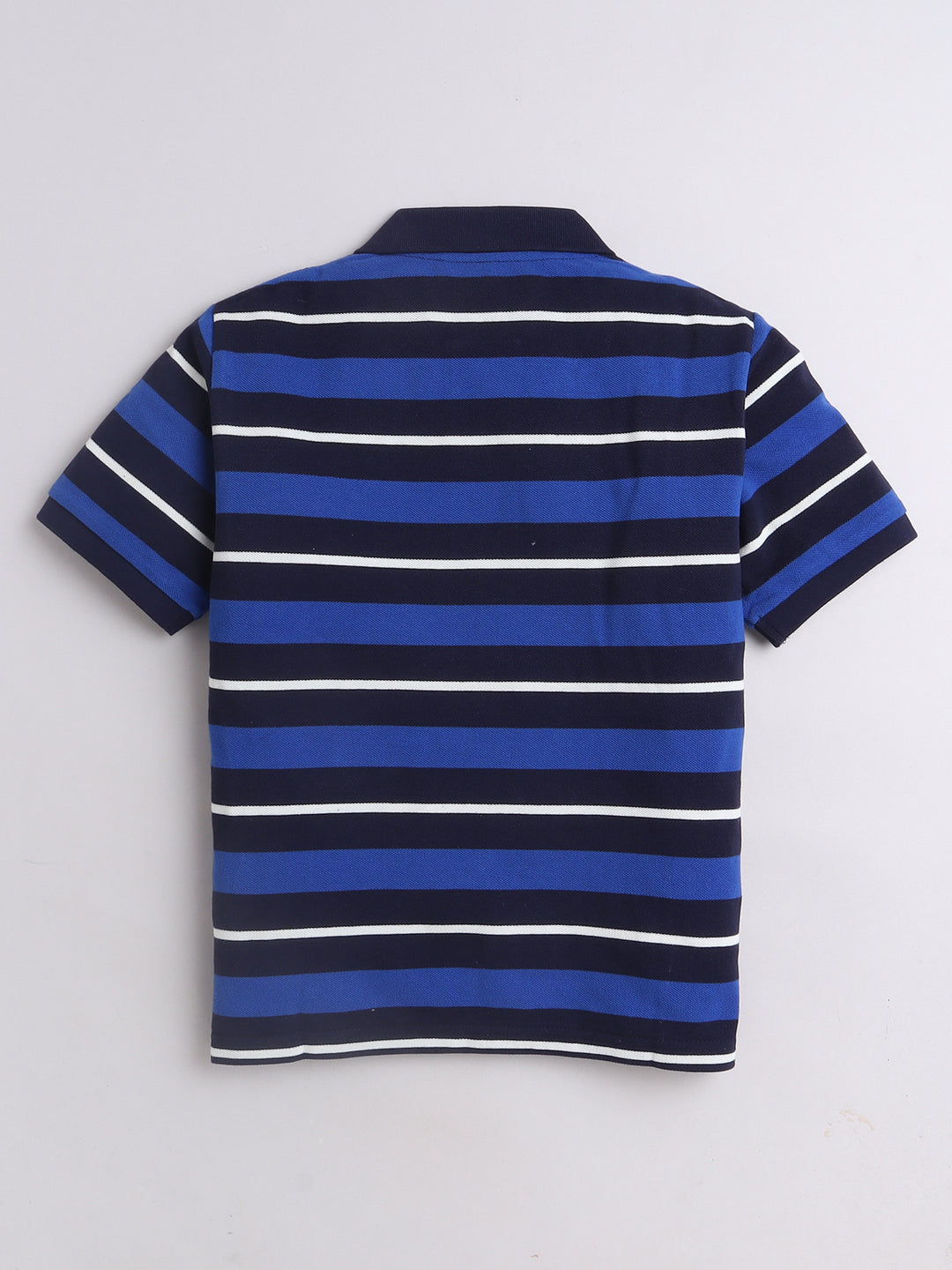 Boys Striped Polo T-Shirt – Cotton Blend Kids Wear