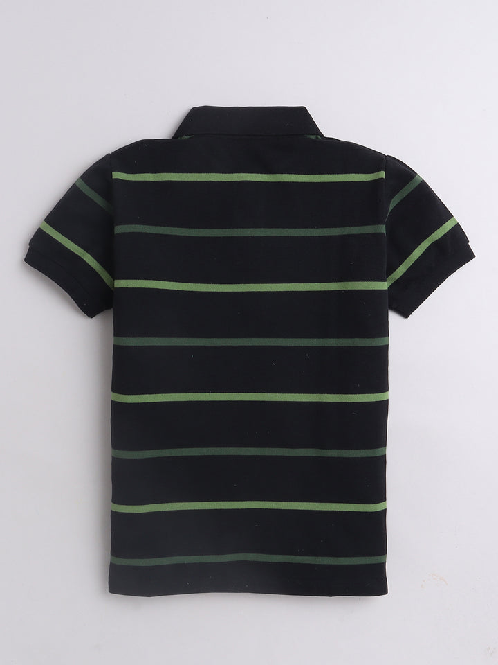 Boys Striped Polo T-Shirt – Cotton Blend Kids Wear