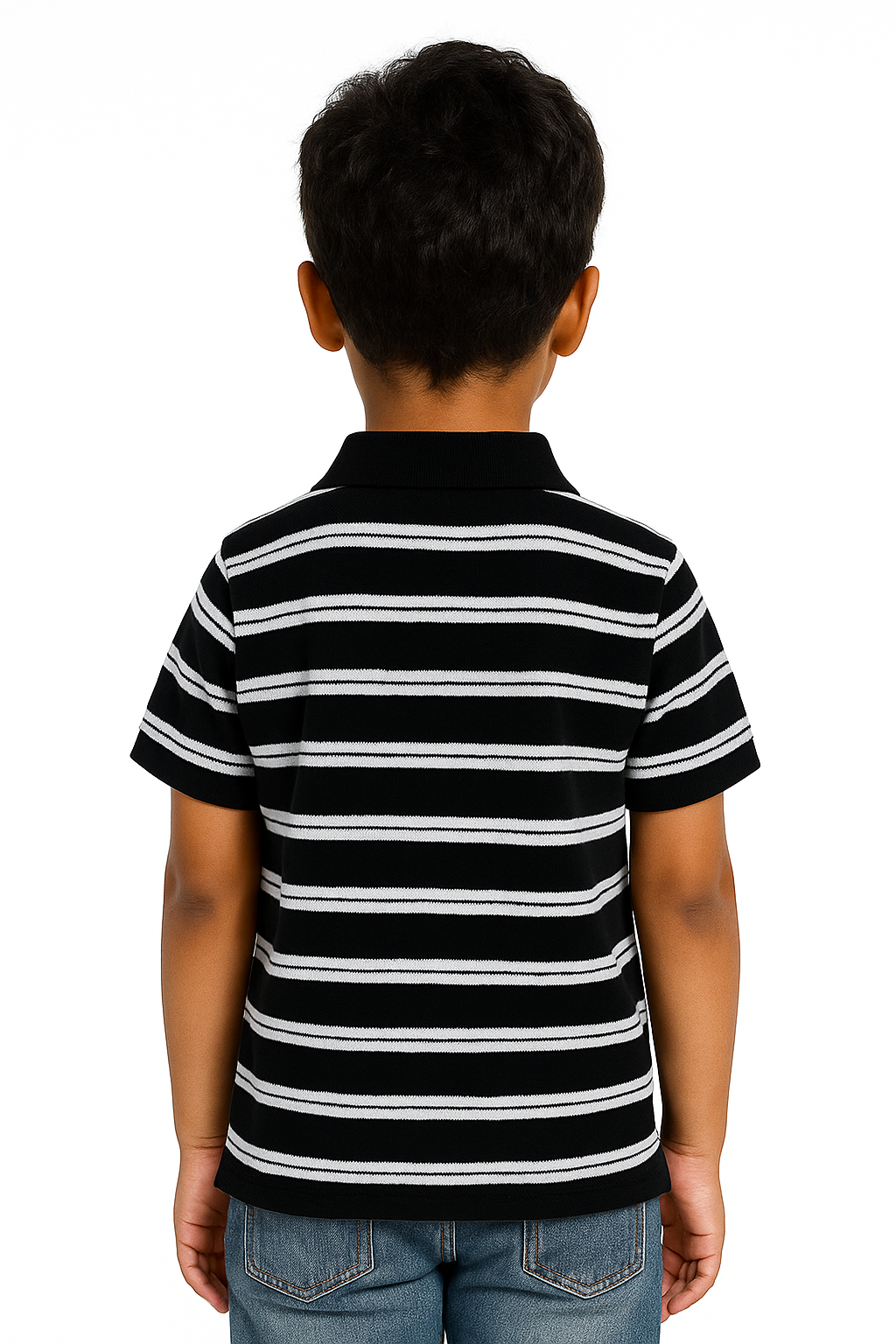 Pique Striper Kids’ Polo T-Shirt