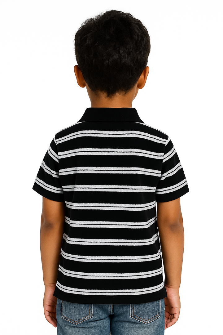 Pique Striper Kids’ Polo T-Shirt