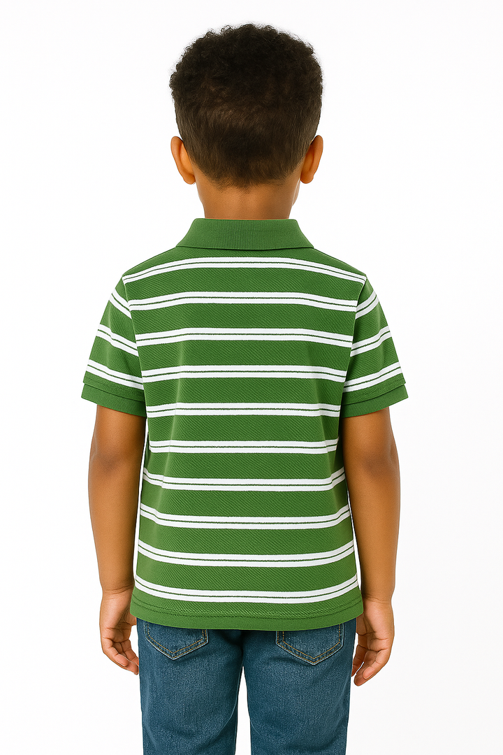 Pique Striper Kids’ Polo T-Shirt
