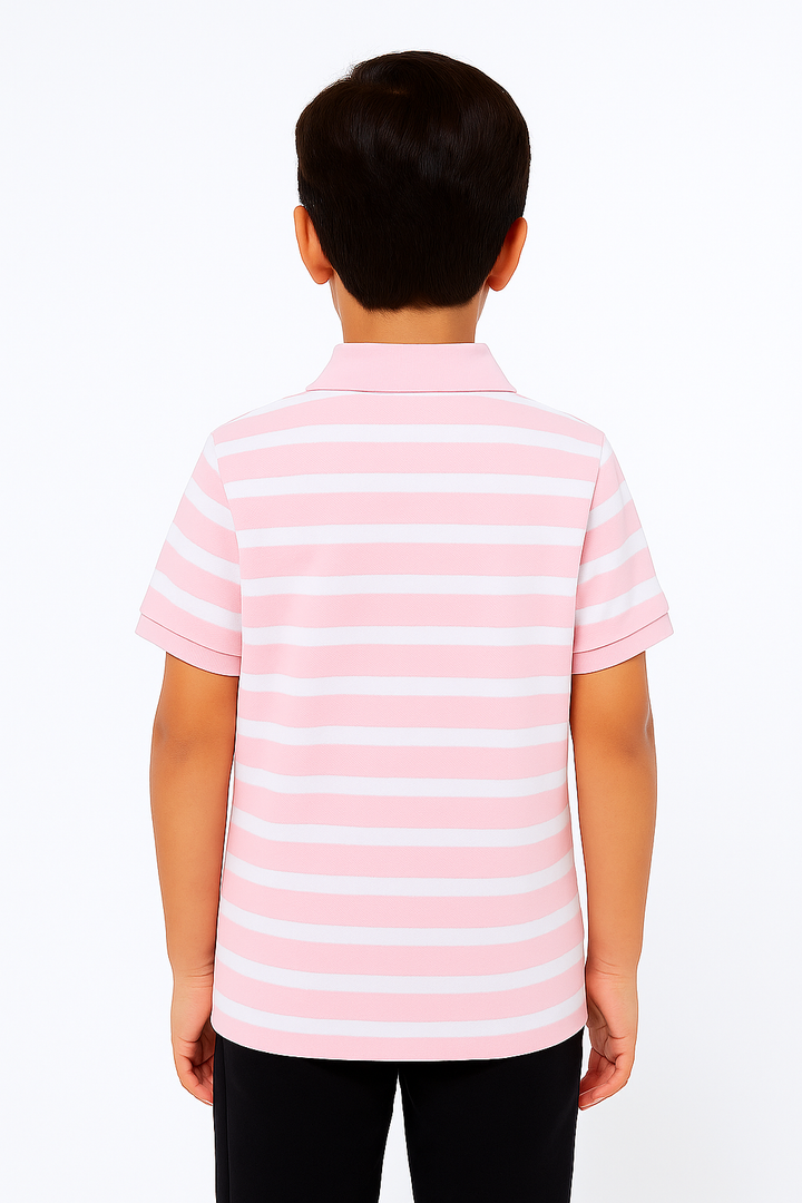 Pique Striper Kids’ Polo T-Shirt