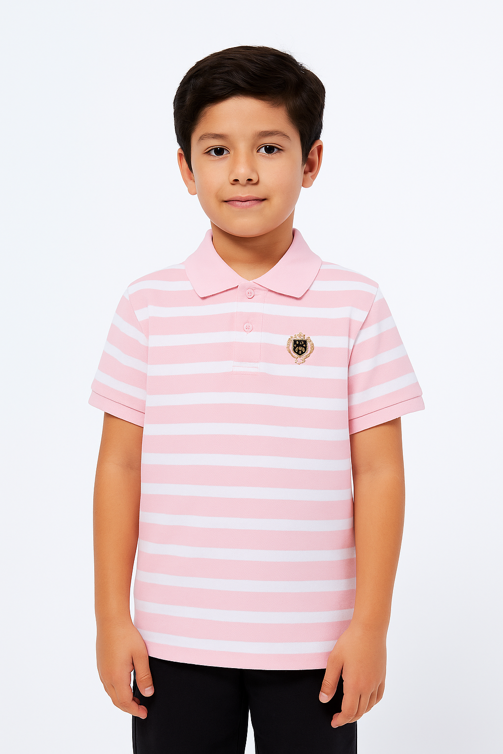 Pique Striper Kids’ Polo T-Shirt