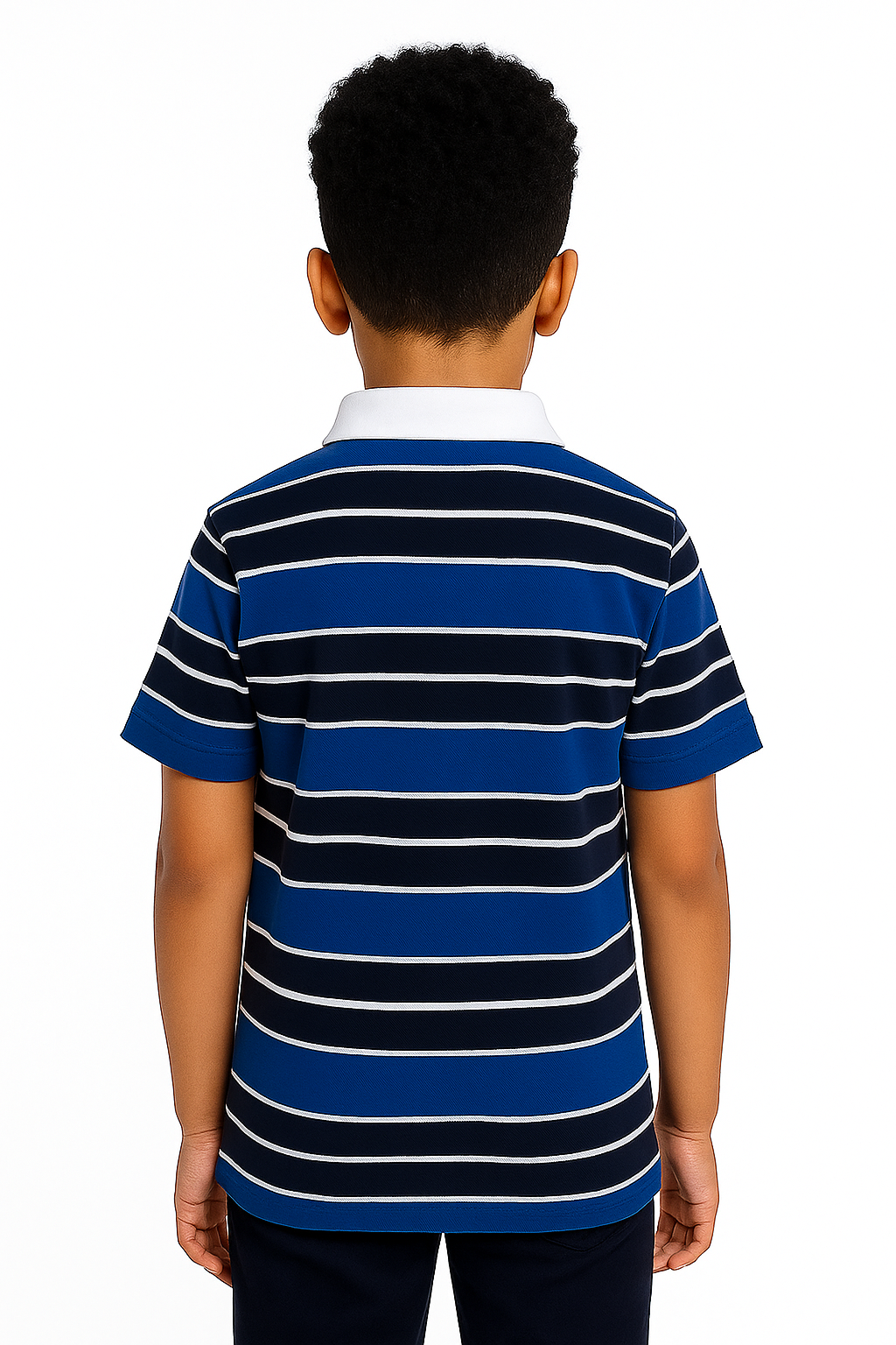 Pique Striper Kids’ Polo T-Shirt.
