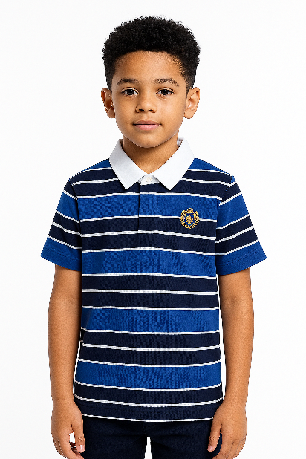 Pique Striper Kids’ Polo T-Shirt.