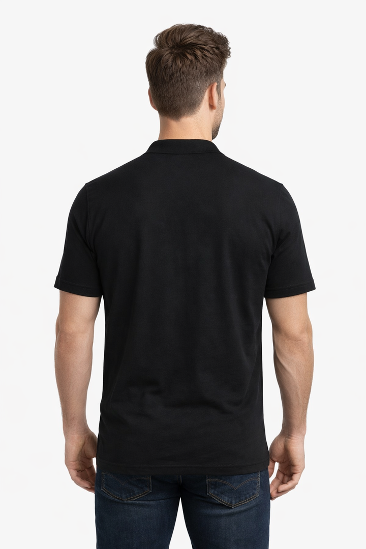 Men’s Round Neck T-Shirt with Contrast Printed
