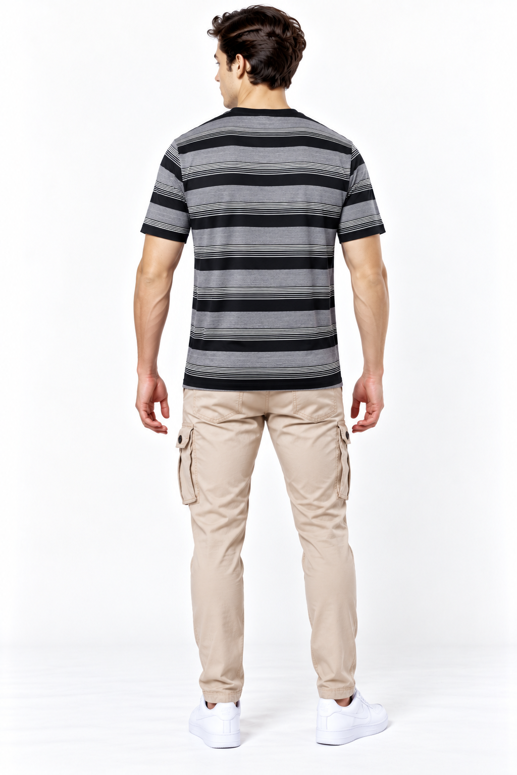 Men’s Jacquard Henley Neck T-Shirt