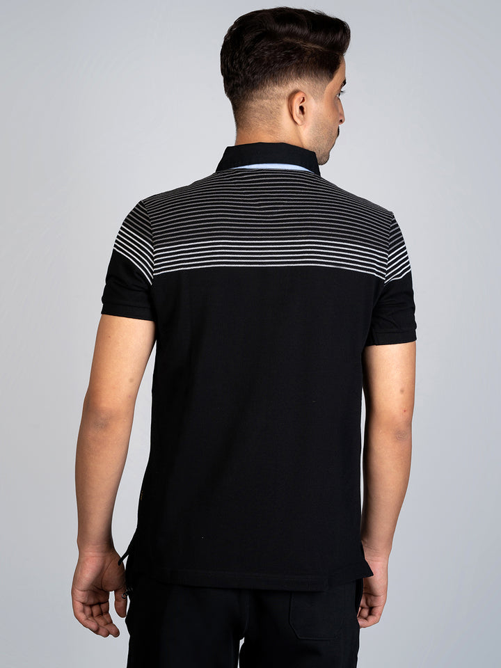 Men's Rugby Polo with Engineering Stripes