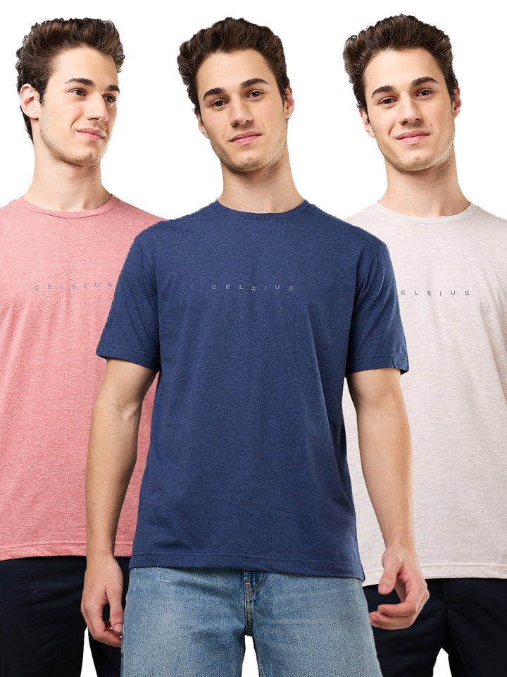 Men's Pack of 3 T-Shirts – Melange