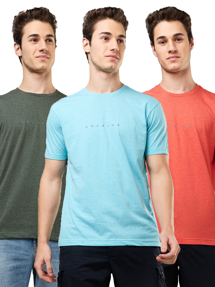 Men's Pack of 3 T-Shirts – Melange