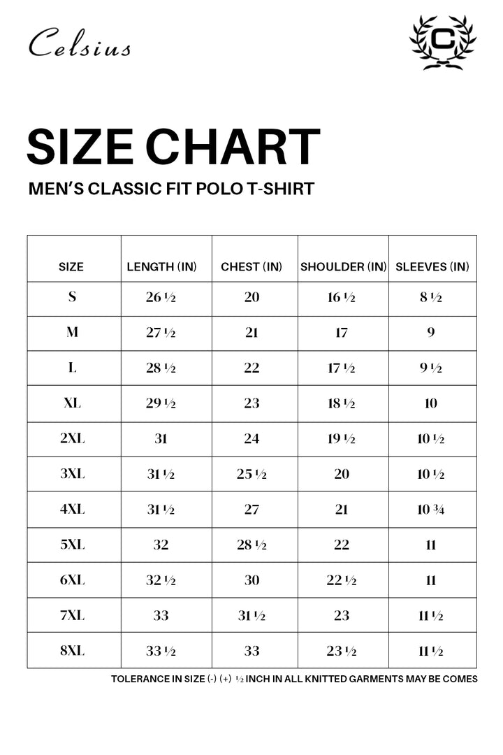 Men's Long Pique Sleeve Polo T-Shirt