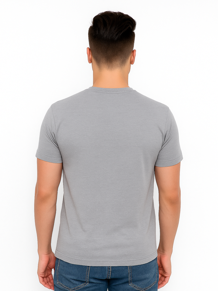 Men’s  Printed Round Neck Tee – “Work Hard Stay Humble”