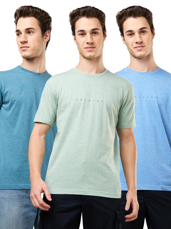 Men's Pack of 3 T-Shirts – Melange