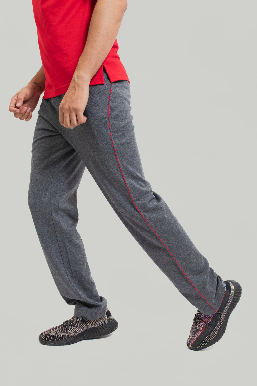 Men’s Mesh Knit Track Pants with Piping – Sporty Comfort Wear